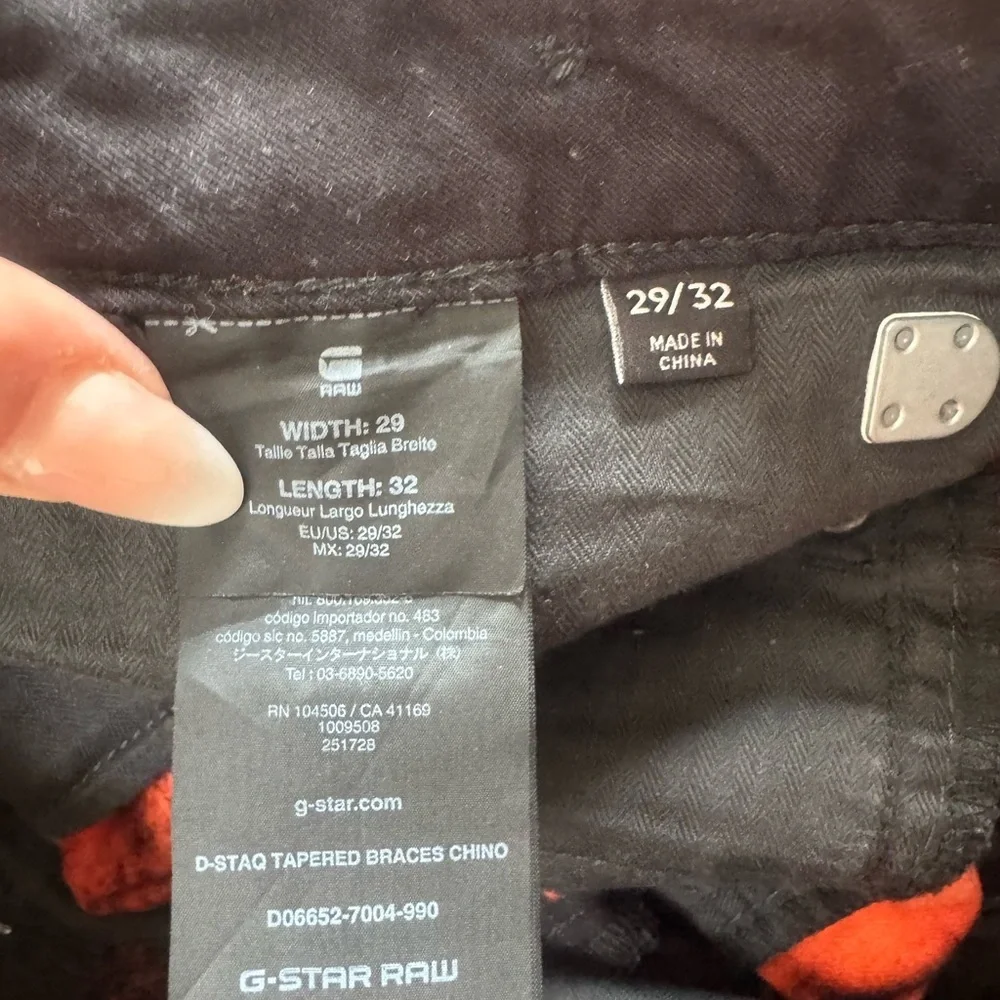 NWOT G-Star RAW D-Staq Tapered Jeans Men’s 29x32 Orange Black Tie Dye - Picture 4 of 7